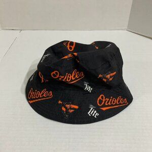 Baltimore Orioles and Miller Lite Branding Bucket Hat Vintage